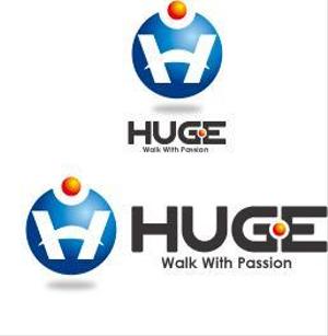 中津留　正倫 (cpo_mn)さんの企業名「HUGE」のロゴ作成への提案