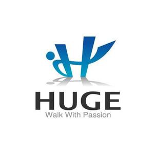 awn (awn_estudio)さんの企業名「HUGE」のロゴ作成への提案