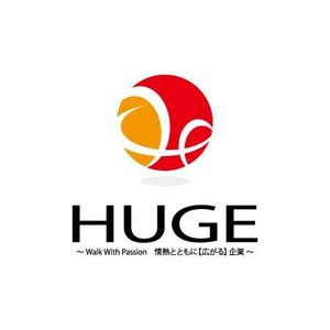 o-miyu (onmhm-4)さんの企業名「HUGE」のロゴ作成への提案