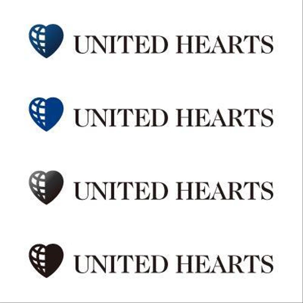 「UNITED HEARTS」のロゴ作成