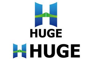 supportservice ()さんの企業名「HUGE」のロゴ作成への提案