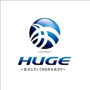 さんの企業名「HUGE」のロゴ作成への提案