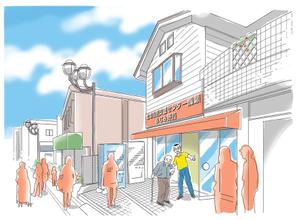 マルモトイヅミ (IzumiMarumoto)さんの新事業・地域包括支援センターの店舗イラストへの提案