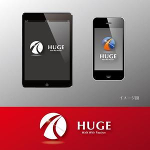 coco design (tomotin)さんの企業名「HUGE」のロゴ作成への提案