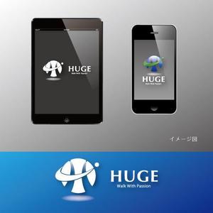 coco design (tomotin)さんの企業名「HUGE」のロゴ作成への提案
