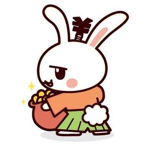 てで (teddy-kn)さんのタックスラビット（お金が大好きなウサギのキャラクター）への提案