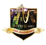 bakubakuさんの「MOSAIC.WAV 10th Anniversary」のロゴ作成への提案