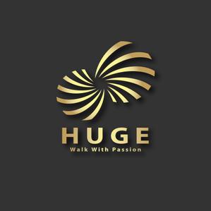 くり (curypapasan)さんの企業名「HUGE」のロゴ作成への提案