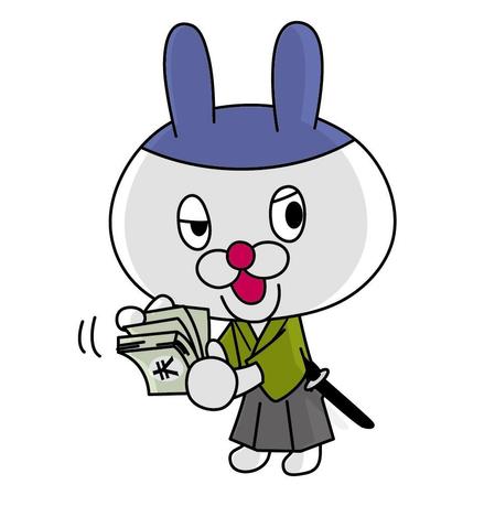 Shinpackerさんの事例 実績 提案 タックスラビット お金が大好きなウサギのキャラクター はじめまして今回御社 クラウドソーシング ランサーズ