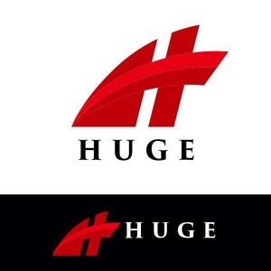 Designoffice" ROOM " (nagatani)さんの企業名「HUGE」のロゴ作成への提案