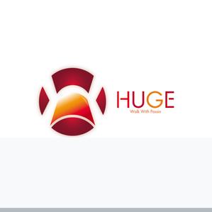 XL@グラフィック (ldz530607)さんの企業名「HUGE」のロゴ作成への提案