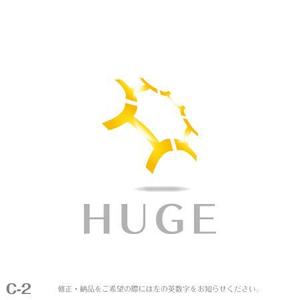 yuizm ()さんの企業名「HUGE」のロゴ作成への提案