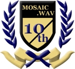 nowariさんの「MOSAIC.WAV 10th Anniversary」のロゴ作成への提案