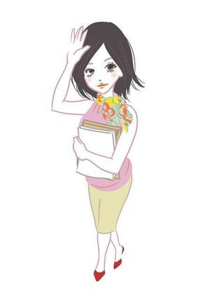 モリ　メメ (MoriMm)さんの女性向け講座パンフレットの表紙イラストへの提案