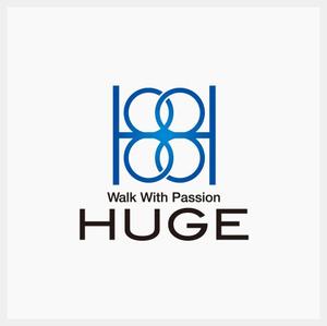 さんの企業名「HUGE」のロゴ作成への提案