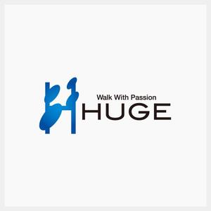 さんの企業名「HUGE」のロゴ作成への提案