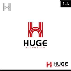 interista (interista)さんの企業名「HUGE」のロゴ作成への提案