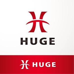 beanさんの企業名「HUGE」のロゴ作成への提案