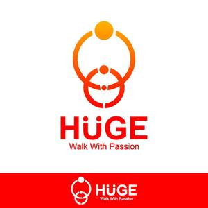 kazubonさんの企業名「HUGE」のロゴ作成への提案