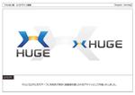 kometogi (kometogi)さんの企業名「HUGE」のロゴ作成への提案