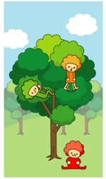 カタチゴトillust&design 丸尾亜希子 (akiminnie)さんのiphoneアプリ「ヒトのなる木」デザイン作成への提案