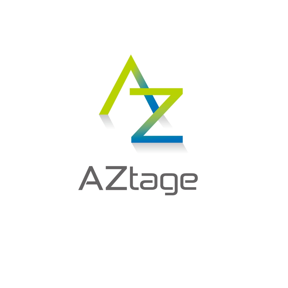 「AZtage」のロゴ作成