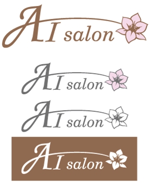 b_nishiさんのホームサロン「AI salon」のロゴ製作をお願いします。への提案