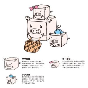 さんの精肉販売会社のキャラクター制作への提案