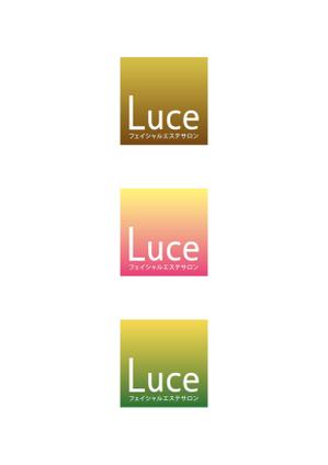 さんのフェイシャルエステサロン「Luce」のお店のロゴへの提案