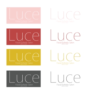 xkcpp772さんのフェイシャルエステサロン「Luce」のお店のロゴへの提案