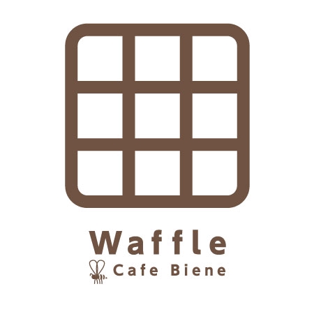 west_tokyoさんのワッフルをメインとしたカフェのロゴへの提案