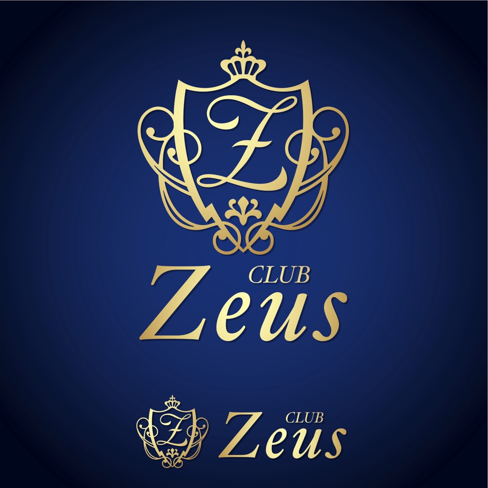 「CLUB   ZEUS」のロゴ作成