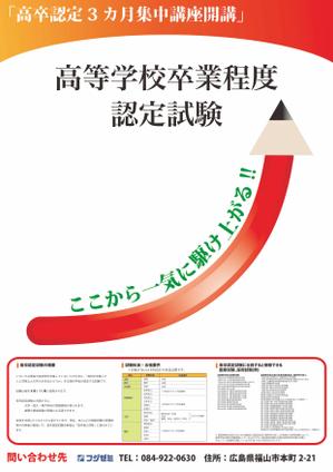 arinko (arinko_work_no1)さんの高卒認定試験の告知ポスターのデザインへの提案