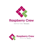 Q (qtoon)さんの「Raspberry  Crew       ラズベリークルー株式会社」のロゴ作成への提案