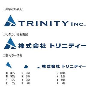 さんのトリニティー社の名刺デザインとカラーコーディネーションへの提案