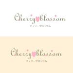 Q (qtoon)さんの「Cherry blossom  チェリーブロッサム」のロゴ作成への提案