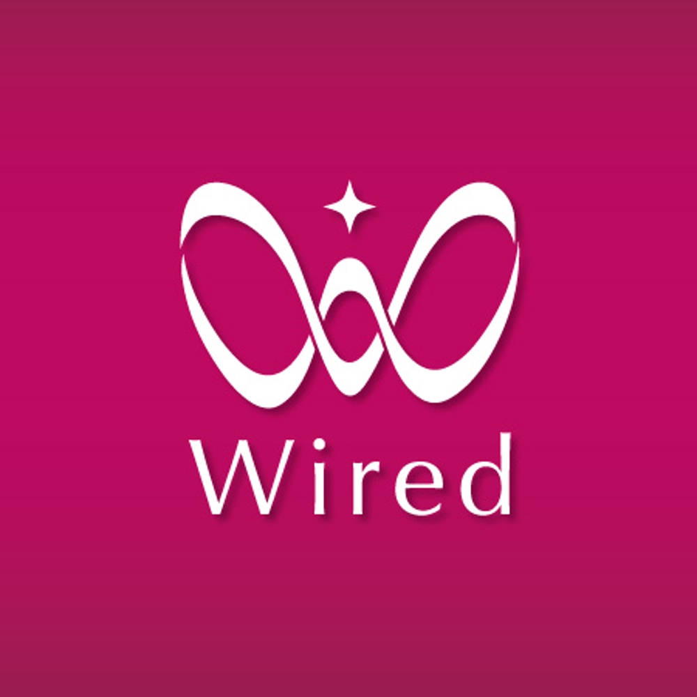 「ワイヤード  wired   」のロゴ作成
