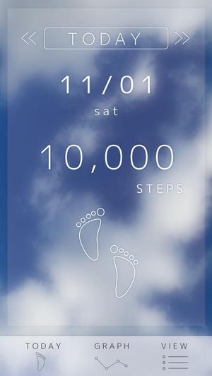 Kuwing (maitake51)さんのiPhone アプリの歩数計のデザインへの提案