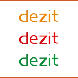 さんの「dezit」のロゴ作成への提案