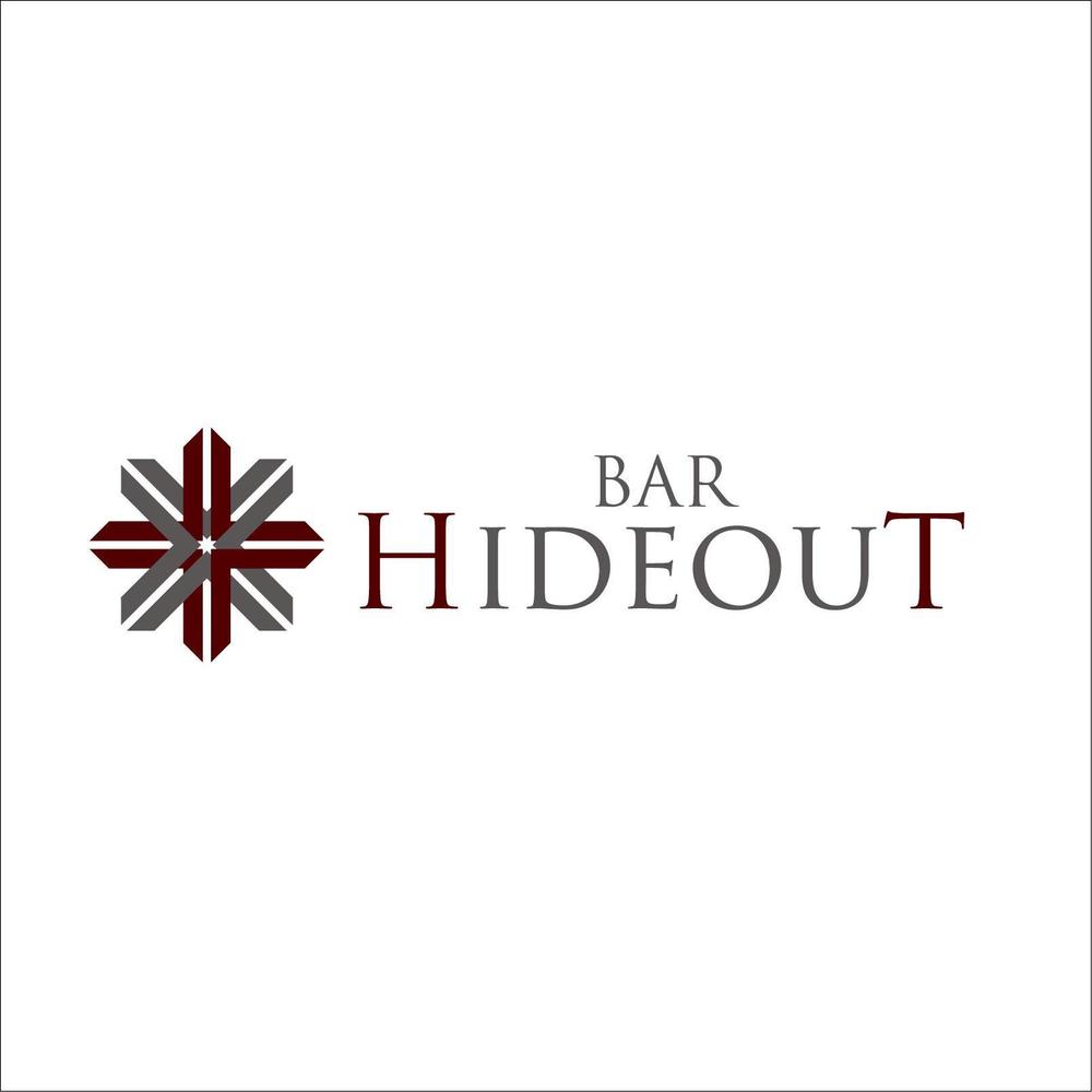 「Bar Hideout」のロゴ作成