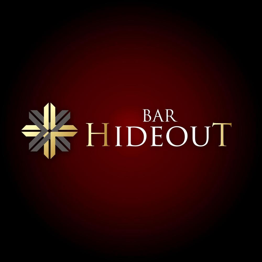 「Bar Hideout」のロゴ作成