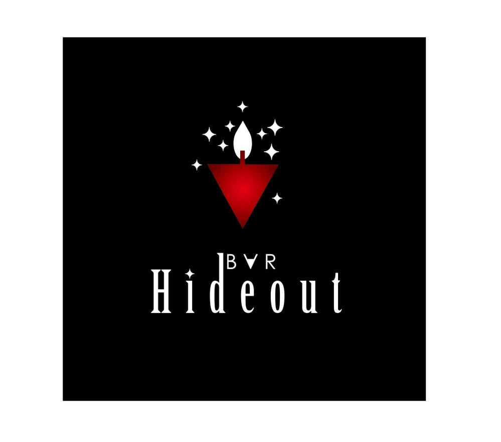 「Bar Hideout」のロゴ作成