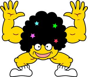 左右木孝一郎 ()さんの不動産業キャラクター作成（アフロヘアーキャラ）への提案