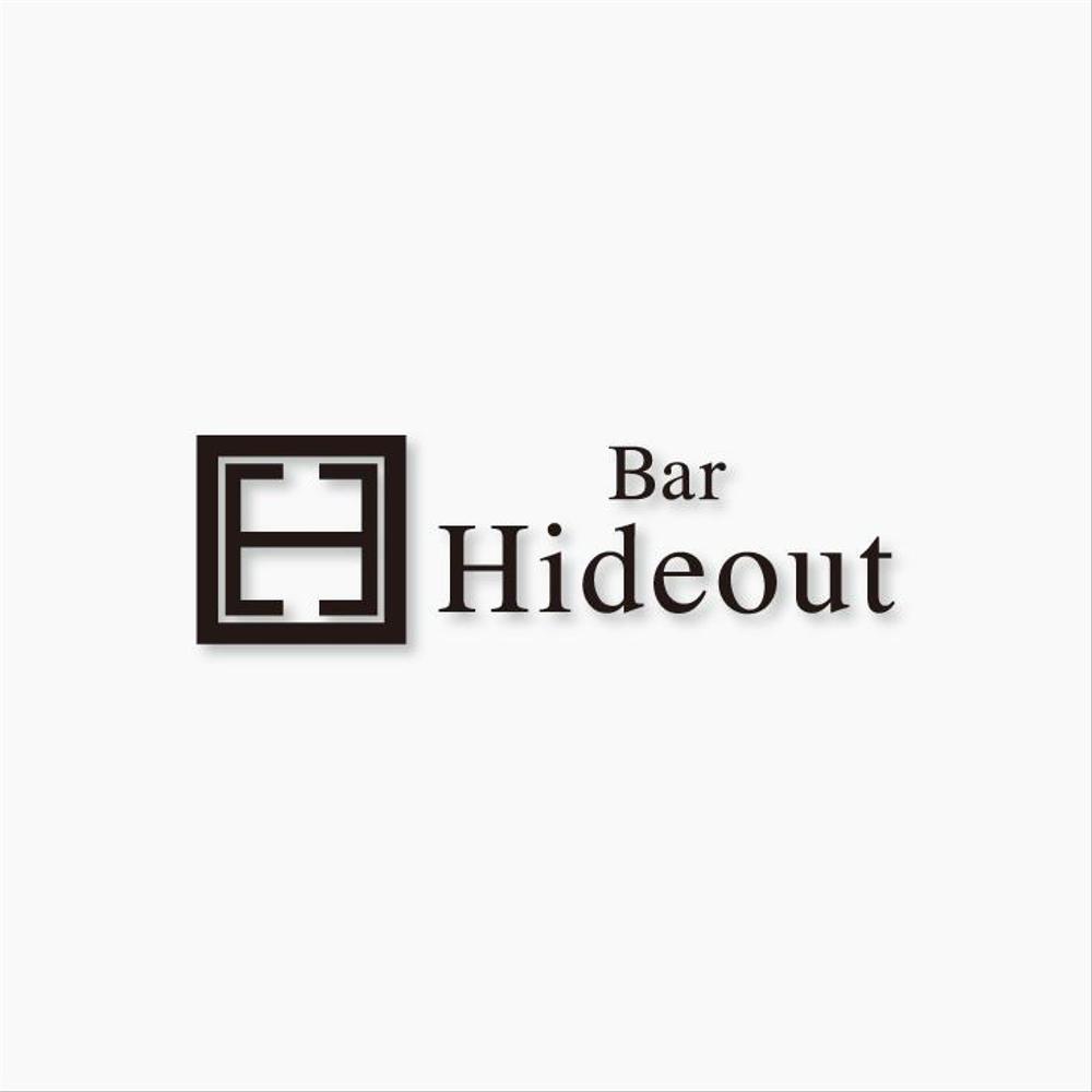 「Bar Hideout」のロゴ作成