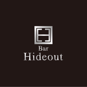 さんの「Bar Hideout」のロゴ作成への提案