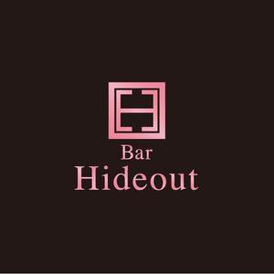 さんの「Bar Hideout」のロゴ作成への提案