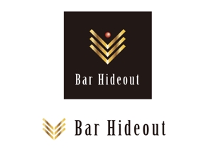 kagura210さんの「Bar Hideout」のロゴ作成への提案