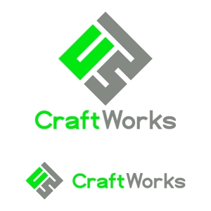 仲藤猛 (dot-impact)さんの「Craft Works　㈱クラフトワークス」のロゴ作成への提案