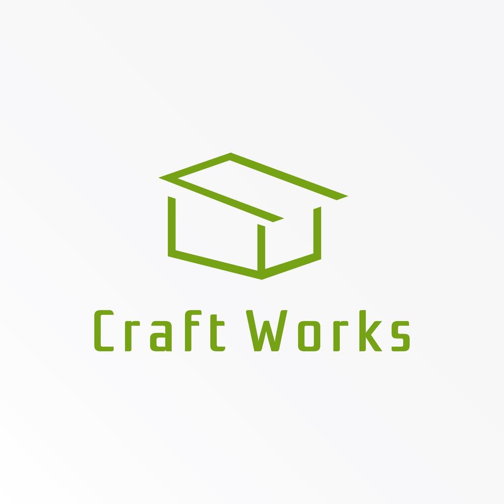 「Craft Works　㈱クラフトワークス」のロゴ作成