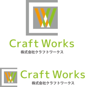 soramomoさんの「Craft Works　㈱クラフトワークス」のロゴ作成への提案